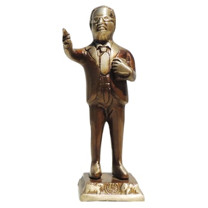 Brass Showpiece Ambedker Standing Statue - Motivational Leader Statue, Height : 7 Inch (BSMAS327 M)