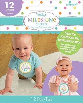 Baby Milestones Stickers - 12PC