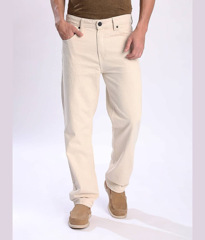 Bene Kleed Slim Fit Basic Men's Jeans - Beige ( Pack of 1 )