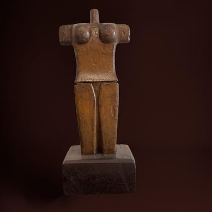 Dhad : Wooden Torso Sculpture Series  : Manushi 5