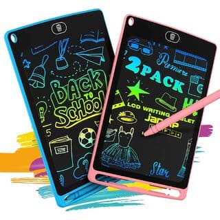 Charkee 8.5 inch LCD Display Writing Drawing Tablet Pad (Pack of 2, DRAWING-A-PO2)