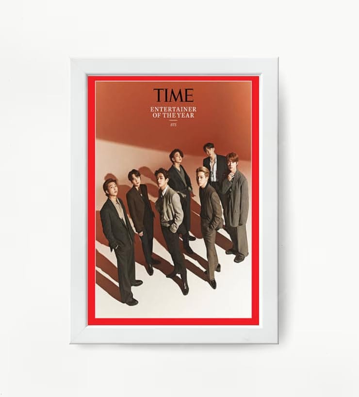 NOKKES Bts Army Bangtan Boy V suga J-Hope Jungkook Jin Jimin Rm 5X7 Inch Size Photo Frame Photo Home Office_EQW233