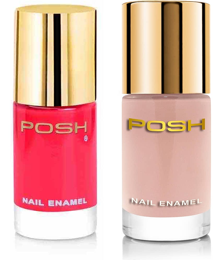 Posh Nail Polish multicolor Multi Glossy Pack of 2 9 mL