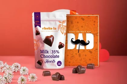 Father's Day Special Milk Chocolate Hearts