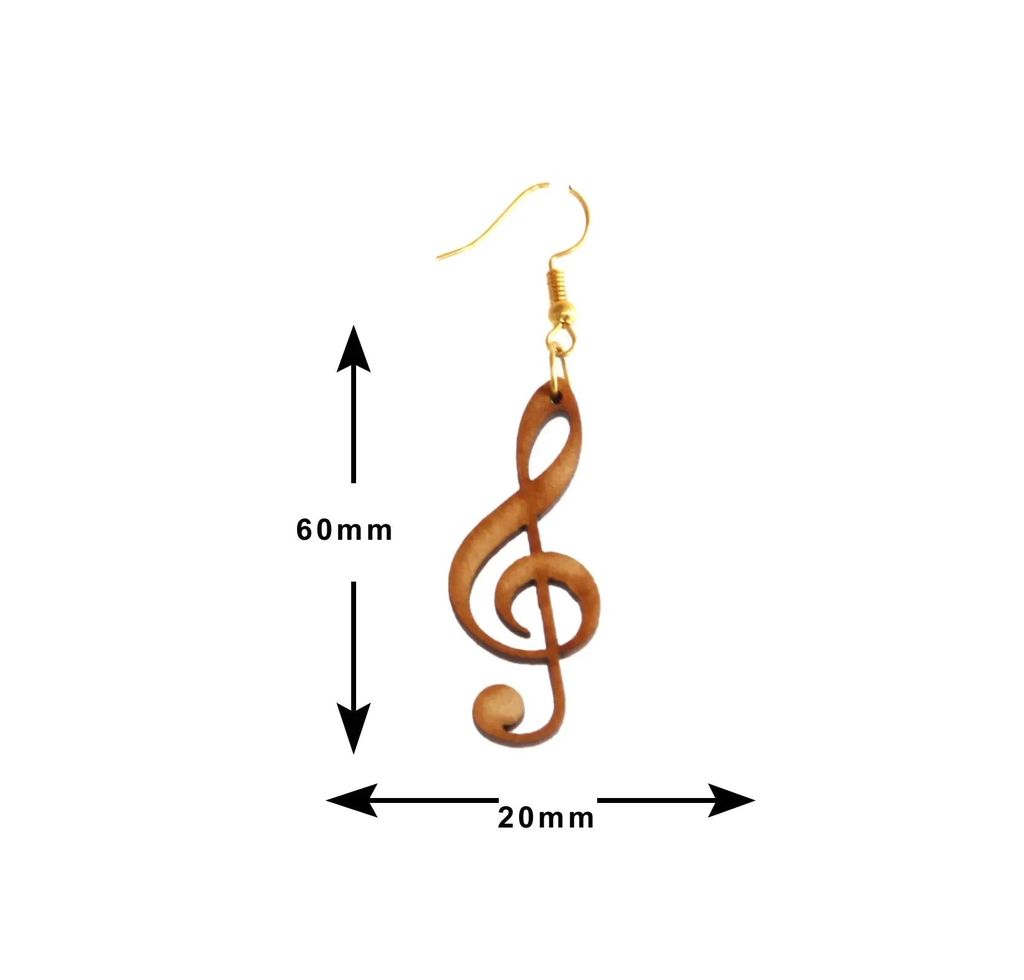 Handcrafted Wooden Earrings Set - 4 Pairs of Unique and Playful Designs