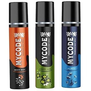 Mycode Celebration Fragrance Crazy Girl Flirty Sexy boy Sweet16 (Pack Of 3)