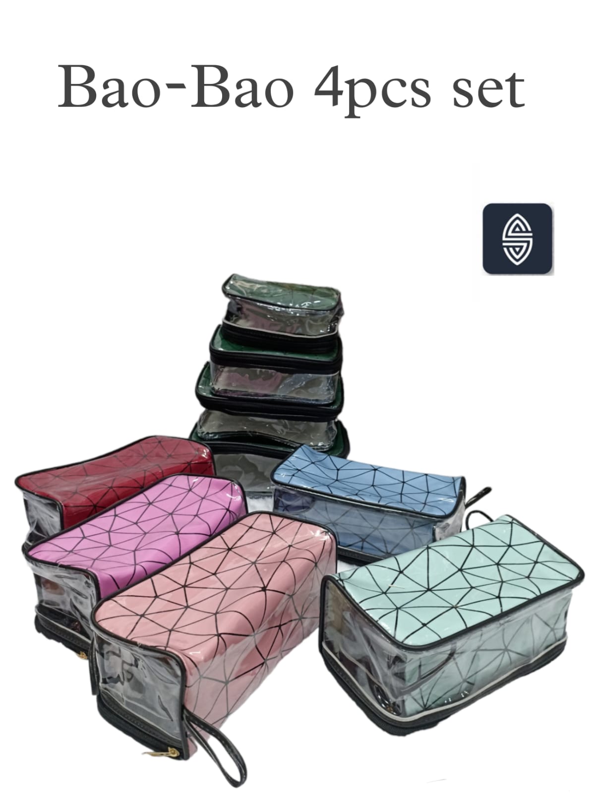 Makeup Pouch 4 Pcs Set