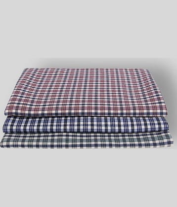 Maharaja - Multi Polyester Blend Men's Unstitched Shirts & Trousers ( Pack of 3 )