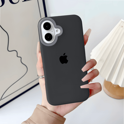iPhone 16 Neon Cloud Silicone Case-Black