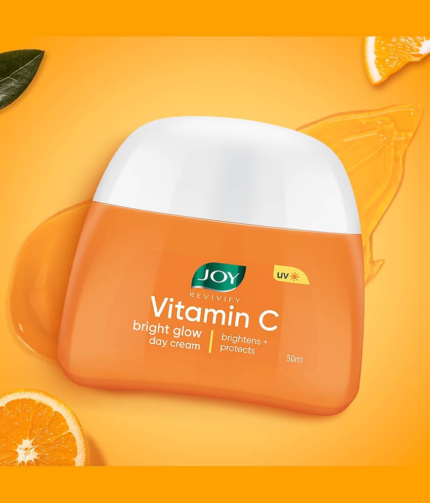 Joy Vitamin C Skin Brightening Face Cream with Kakadu Plum for Brighter Skin 50ml (Pack of 1)
