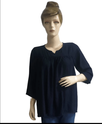 Rui Short Top - Navy Blue