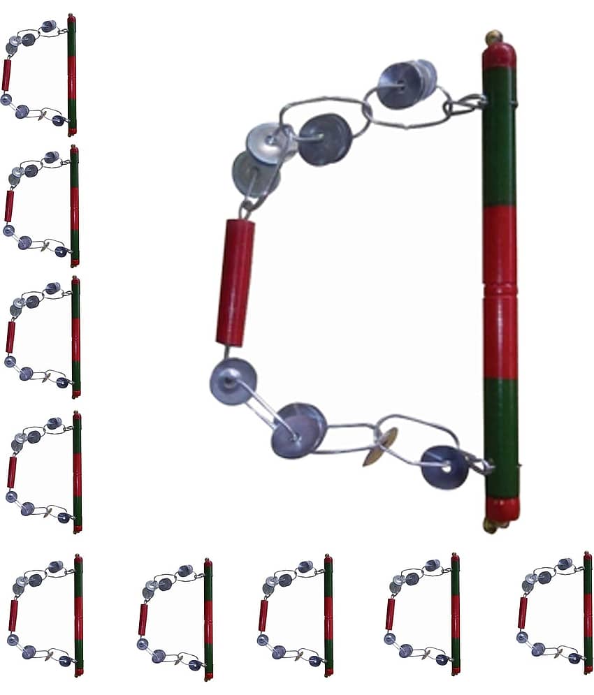 Kaku Fancy Dresses Lezim Dance Musical Equipment for Independence Day / Republic Day / Ganesh Visarjan