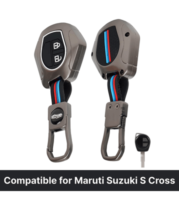 Aksmit Premium Metal Key Cover Compitable for Maruti Suzuki S Cross
