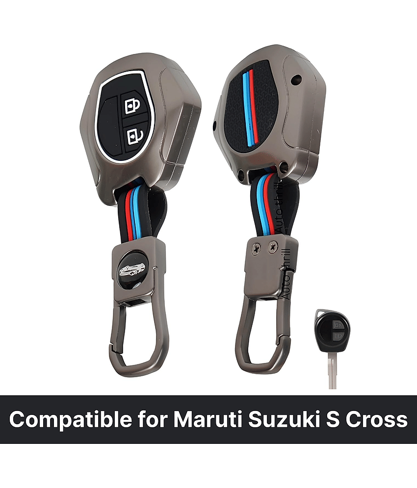Aksmit Premium Metal Key Cover Compitable for Maruti Suzuki S Cross