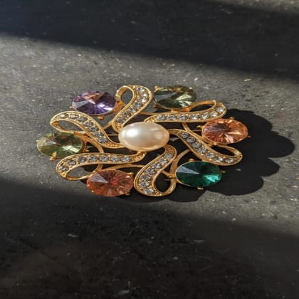 Elayne Aurora Pearl Bloom Brooch