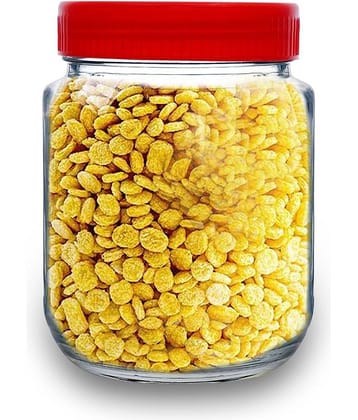 CROCO JAR - Red Glass Food Container ( Pack of 1 )