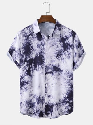 "Jamun Charm: Classic Design Printed Stylish Shirt by GlamaStitch"-S
