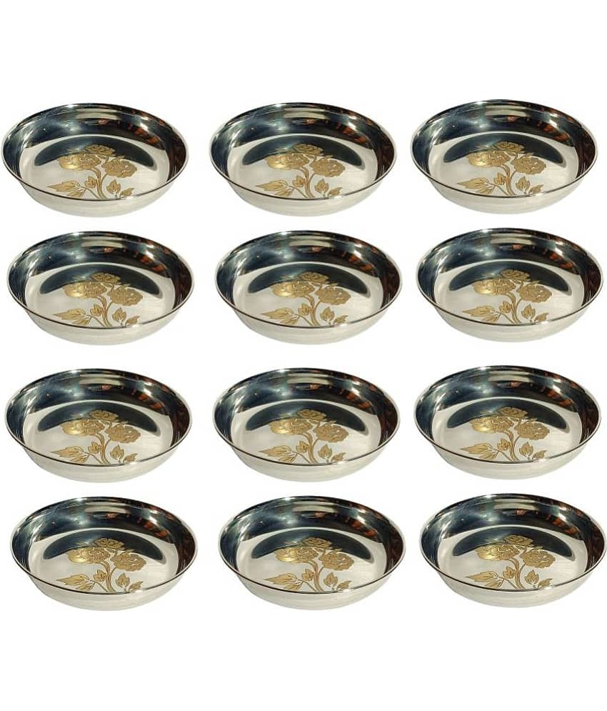 A & H ENTERPRISES - Stainless Steel Dessert Bowl 100 mL ( Set of 12 )