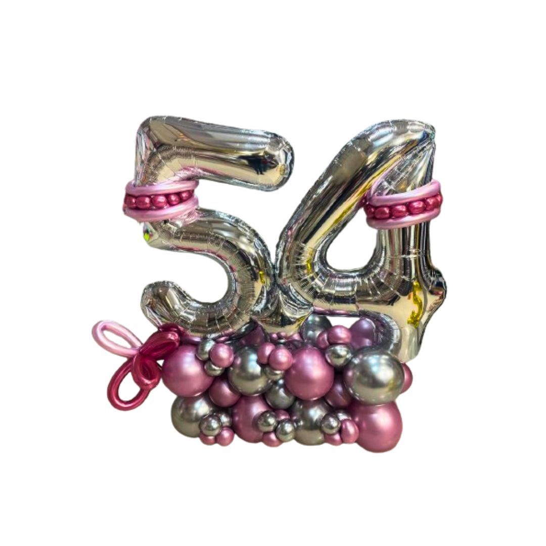 Happy 54th Birthday Balloon Bouquet