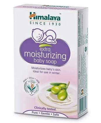 Himalaya Extra Moisturizing Baby Soap, 125 gm Each, Pack Of 2	