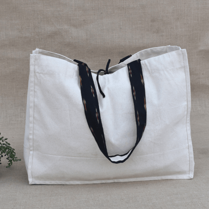 Strong White canvas shopping bag