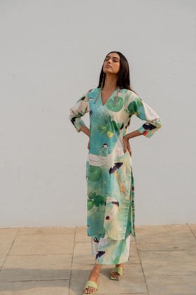Birds Eye View Kurta Set-S
