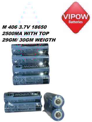 VIPOW BATTERIES 2500MA WITH TOP 29gm