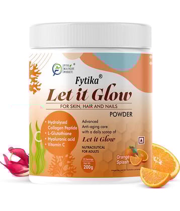Fytika Let it Glow Orange Splash, Collagen Powder-200G