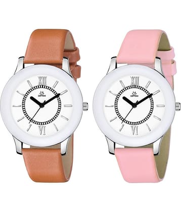 Septem Multicolor Leather Analog Men's Watch
