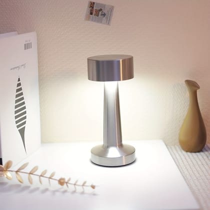 Rechargeable LED table lamp-Silver