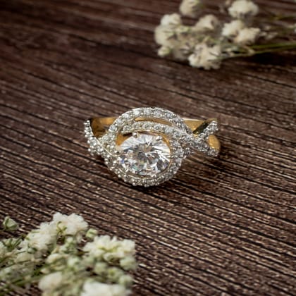 vivinia BY VIDHI MEHRA Zia 2.0 Womens Zircon Ring - VR367