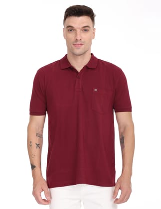 Coral Maroon Colour T-Shirt for Men - 7005-M