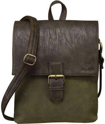 Walrus WMB-JKSN-040909 Green Synthetic Casual Messenger Bag