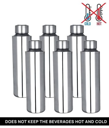 AKG na Silver 1000 mL Steel Fridge Bottle set of 6