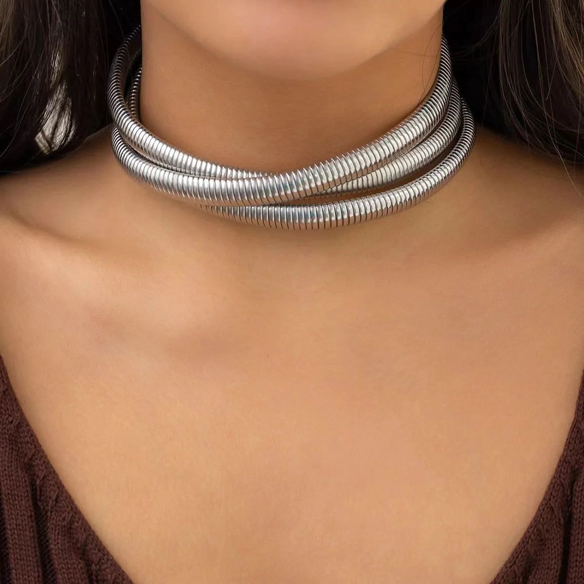 Greek Goddess Choker (Silver)