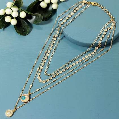 Gold-Plated Brass Layered Chain