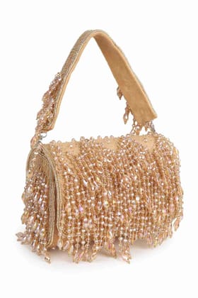 Gold Suede Flap Bag Gold Suede Flap Bag