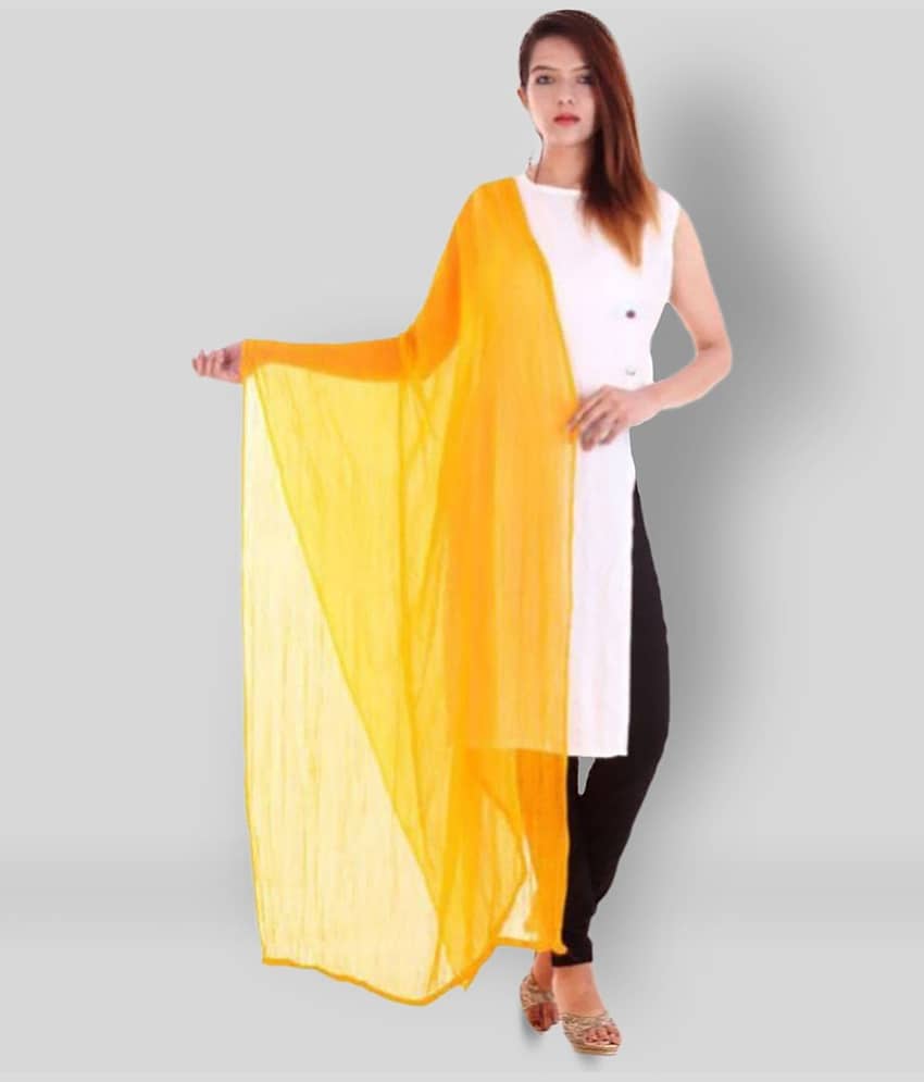 Apratim Yellow Chiffon Dupatta