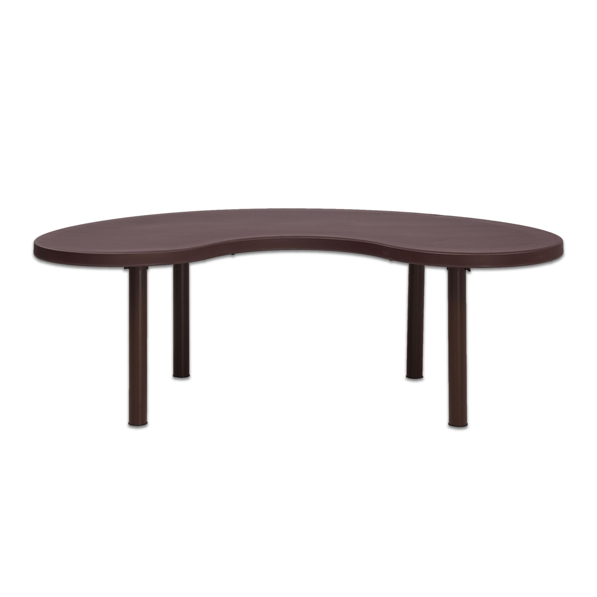 Supreme Furniture Moon Stylish semi-Circular Moon Shaped Blow Moulded Table for kindergartens,Kids Dining Table School and Best in Terms of Both Durability and Performance.Finish Color - G-Brown-DIY