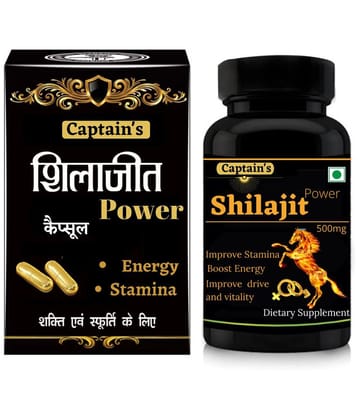 Captain Biotech Pure Shilajit capsule, Stamino, Immunity, Timing Capsule 60 no.s