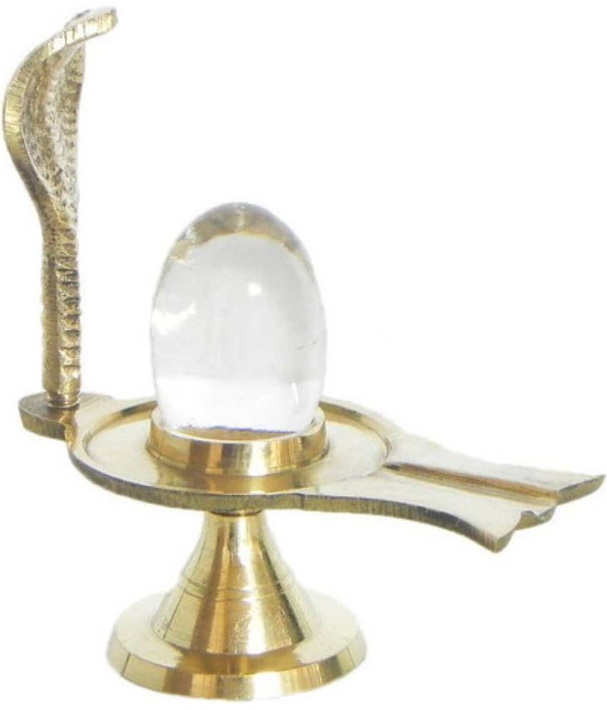 Brass With Sphatik Shiva Lingam