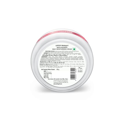 LAYER'R Wottagirl Insta Nourish Moisturizing Cream Non-Sticky & Fast Absorbing for All Skin Types (for Women - 125g)