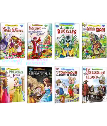 Uncle Moon’s Fairy Tales | Pack of 8 Books (v4) | Super jumbo combo for collecters and library Story books