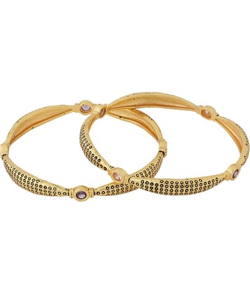 VIRAASI - Gold Bangle Set ( Pack of 1 )