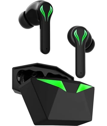 VERONIC Gamo Low Latency Bluetooth True Wireless (TWS) On Ear 20 Hours Playback Low Latency,Fast charging IPX4(Splash & Sweat Proof) Black