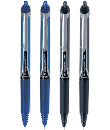 Pilot V7 RT (2 Blue/2 Black) Roller Ball Pen