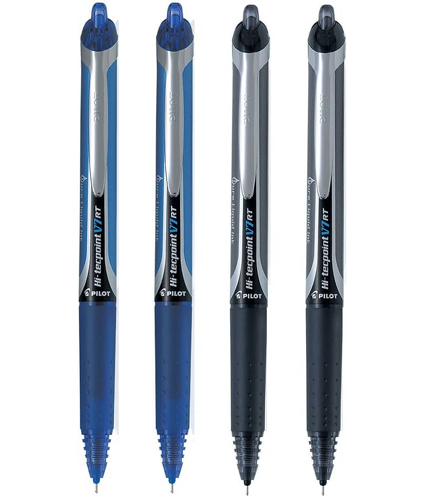 Pilot V7 RT (2 Blue/2 Black) Roller Ball Pen
