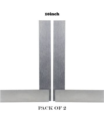 LAXMI Metal High Grade Engineering Try Square 8inch(Silver)PACK OF 2 Analog Carpenter Squares