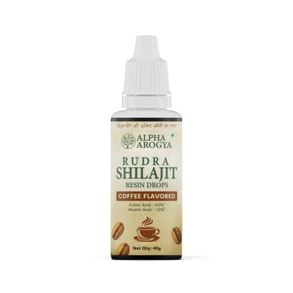 Rudra Shilajit Resin Drops – India’s 1st Coffee Flavored Shilajit-40g