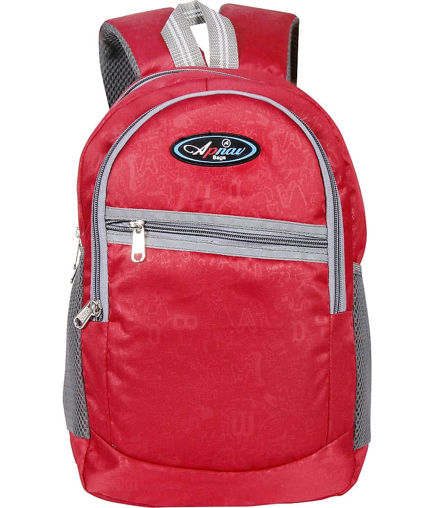 Apnav - Red Polyester Backpack For Kids